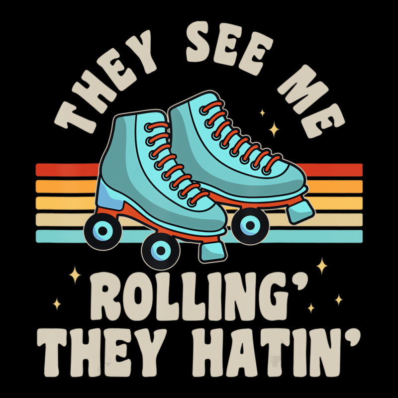 Custom Funny Skater Shirt Roller Skating They See Me Roll Men's Long Sleeve Pajama Set By