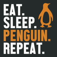 Eat Sleep Penguin Repeat Emperor Sea Bird King Pen Women's Triblend Scoop T-shirt | Artistshot