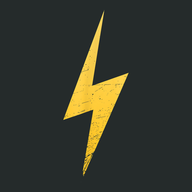 Minimalistic Design With Lightning Bolt Grunge T S Women's Triblend Scoop T-shirt by modes | Artistshot