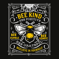 Bumblebee Bee Kind Bee Humble Save The Bees T Shir Scorecard Crop Tee | Artistshot