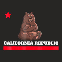 Funny California Republic State Flag Novelty Gift Ladies Fitted T-shirt | Artistshot