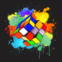 Cool Rubik Rubix Rubics Player Cube Watercolor Lov T-shirt | Artistshot