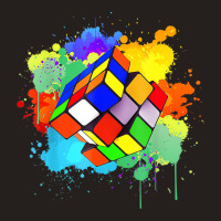 Cool Rubik Rubix Rubics Player Cube Watercolor Lov Tank Top | Artistshot