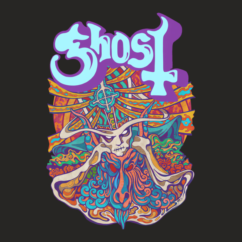 Ghost   Seven Inches Of Satanic Panic Pullover Hoo Ladies Fitted T-Shirt by ciullato | Artistshot