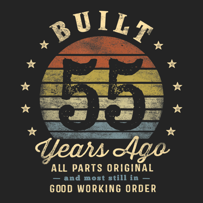 Built 55 Years Ago   All Parts Original Funny 55th 3/4 Sleeve Shirt | Artistshot