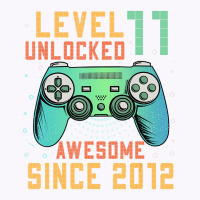 Level 11 Unlocked 11th Birthday 11 Year Old Boy Ga Tank Top | Artistshot