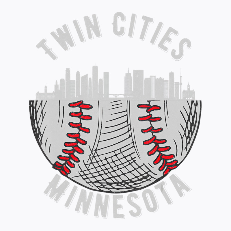 Cool Twin Cities Minnesota Mn Baseball Skyline St. T-shirt | Artistshot