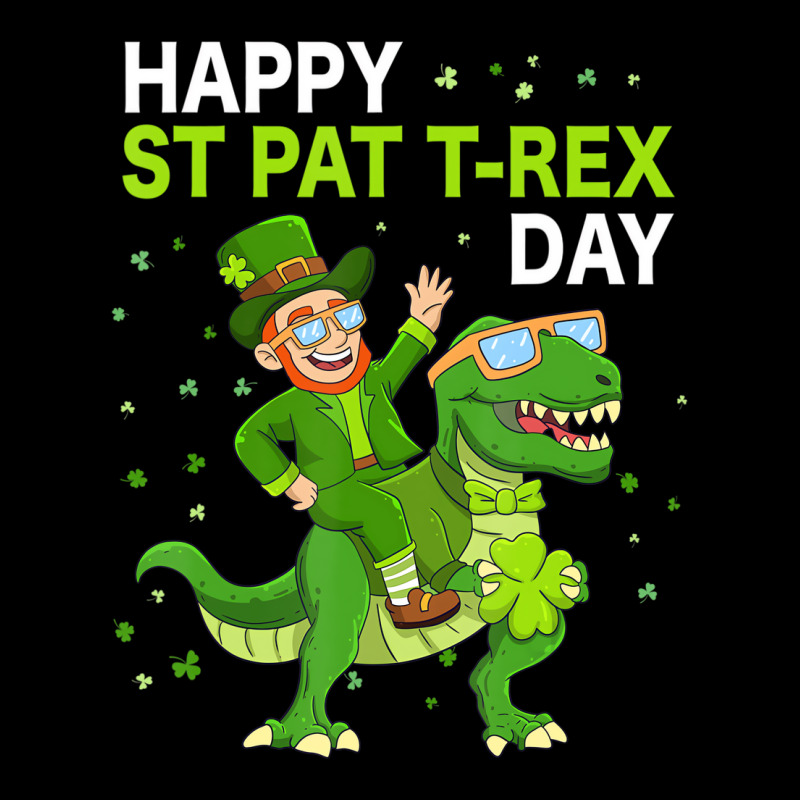 Happy St Pat Trex Day Dino St Patricks Day Kids To Zipper Hoodie | Artistshot