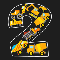 Construction Truck 2nd Birthday 2 Years Old Digger Classic T-shirt | Artistshot