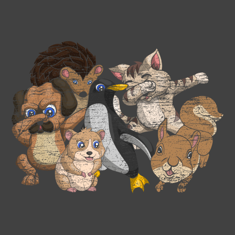 Cat Dog Hedgehog Squirrel Penguin Cute Animals Hip Vintage T-shirt | Artistshot