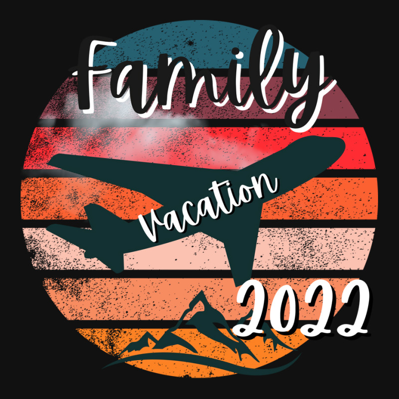 Family Vacation 2022 On Vintage Sunset Airplane Ba Graphic T-shirt | Artistshot