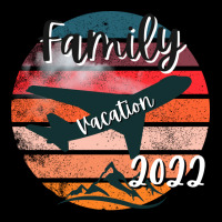 Family Vacation 2022 On Vintage Sunset Airplane Ba V-neck Tee | Artistshot