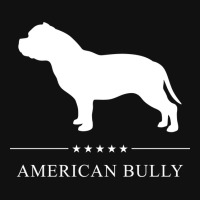 American Bully White Silhouette Summer Graphic T-shirt | Artistshot