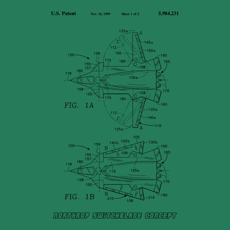 Northrop Switchblade Jet Concept Black Tumblr T-shirt | Artistshot