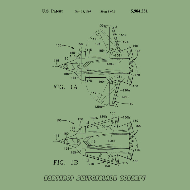 Northrop Switchblade Jet Concept Black Tumblr Graphic T-shirt | Artistshot