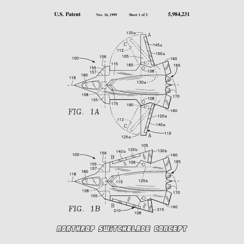 Northrop Switchblade Jet Concept Black Tumblr Exclusive T-shirt | Artistshot