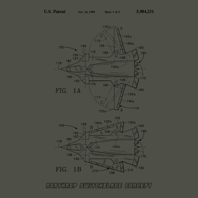 Northrop Switchblade Jet Concept Black Tumblr Fleece Short | Artistshot