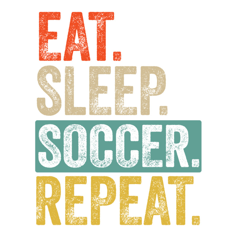 Eat Sleep Soccer Repeat Retro Vintage Nostalgia Qu Men's T-shirt Pajama Set by sbusiozald | Artistshot