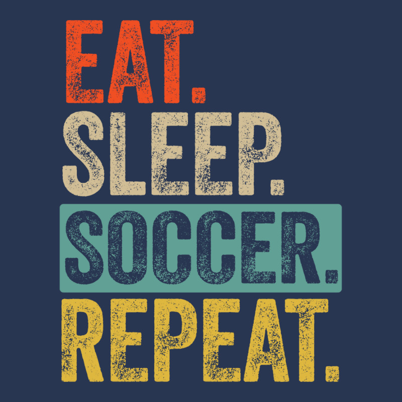 Eat Sleep Soccer Repeat Retro Vintage Nostalgia Qu Men Denim Jacket by sbusiozald | Artistshot