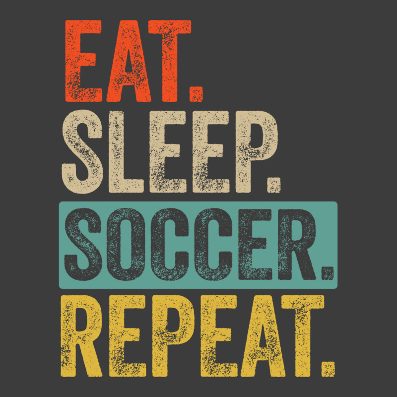 Eat Sleep Soccer Repeat Retro Vintage Nostalgia Qu Men's Polo Shirt by sbusiozald | Artistshot