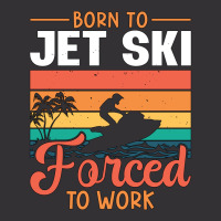 Born To Jet Ski Forced To Work Jetski Jet Skiing H Vintage Short | Artistshot