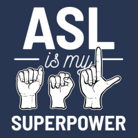 Asl Is My Superpower American Sign Language Gift R Ladies Denim Jacket | Artistshot