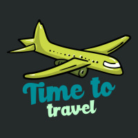 Time To Travel Girl Women's Triblend Scoop T-shirt | Artistshot