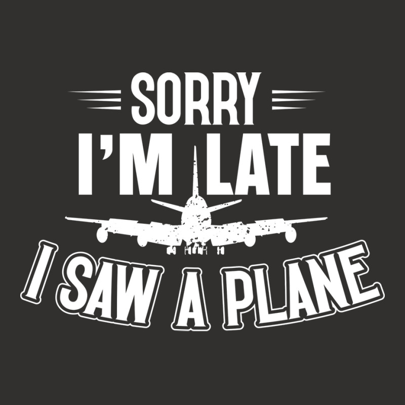 Sorry Im Late I Saw A Plane Planespotter Pilot Nat Champion Hoodie | Artistshot