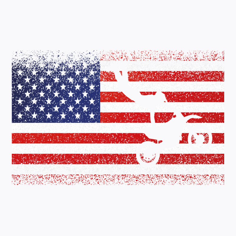 American Flag Motocross Dirtbike Motorcycle Fans 8 T-shirt | Artistshot