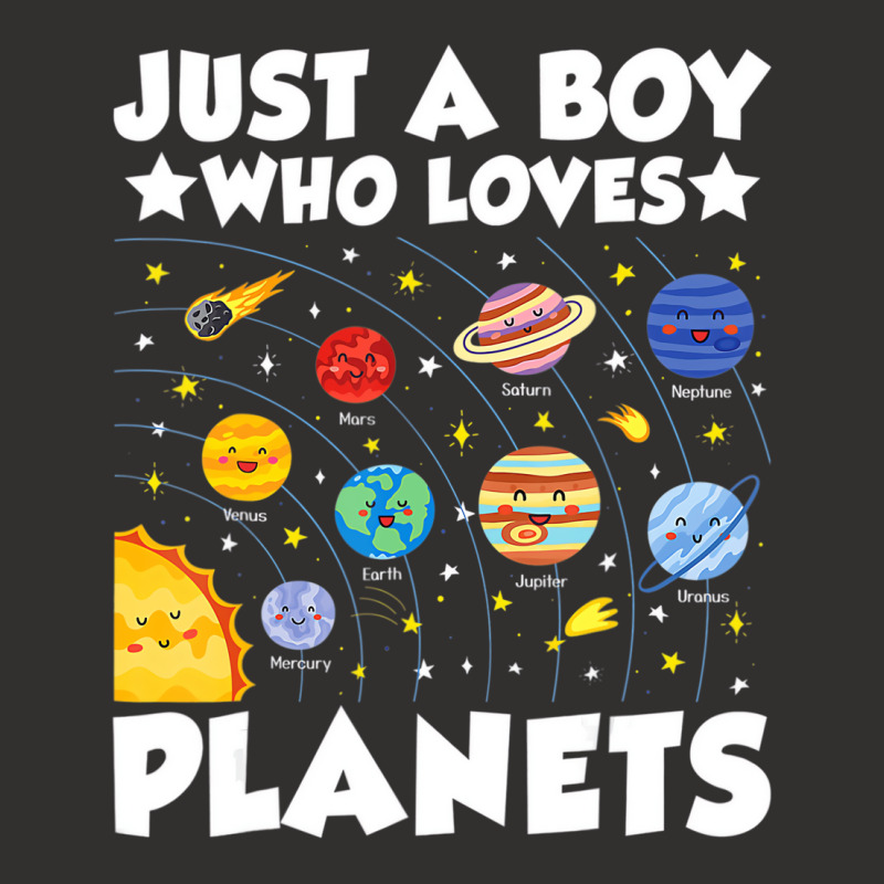 Just A Boy Who Loves Planets Solar System Space Sc Champion Hoodie | Artistshot