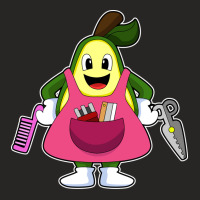 Avocado As Hairdresser With Scissors Comb (1) (1) Ladies Fitted T-shirt | Artistshot