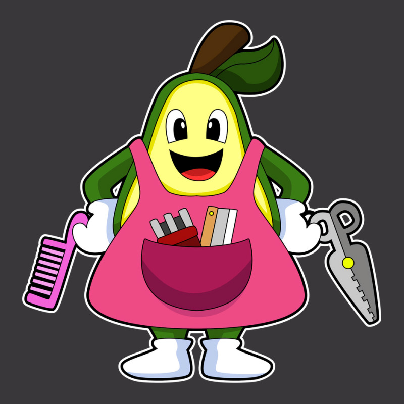 Avocado As Hairdresser With Scissors Comb (1) (1) Ladies Curvy T-Shirt by doubleshikd | Artistshot