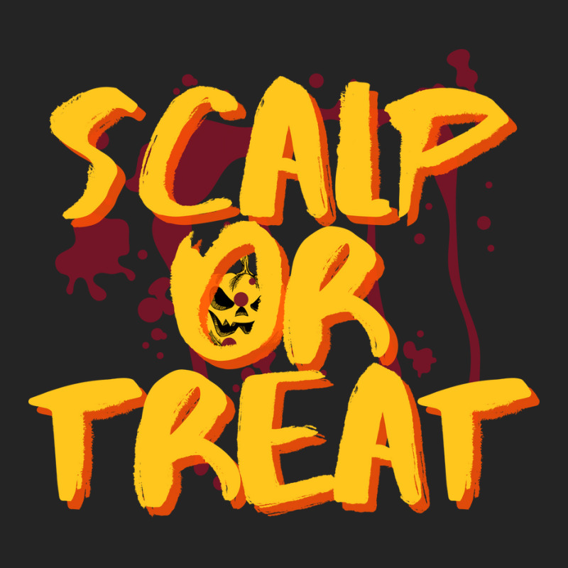 Scalp Or Treat With Pumkin Funny 3/4 Sleeve Shirt | Artistshot