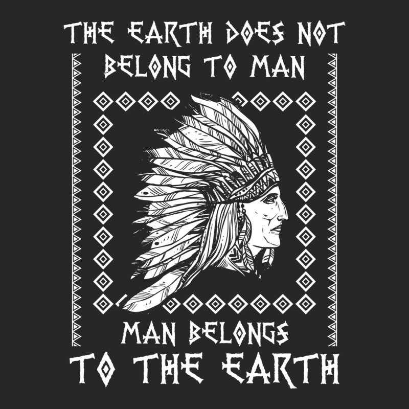 The Earth Does Not Belong To Man Quote Men's T-shirt Pajama Set | Artistshot