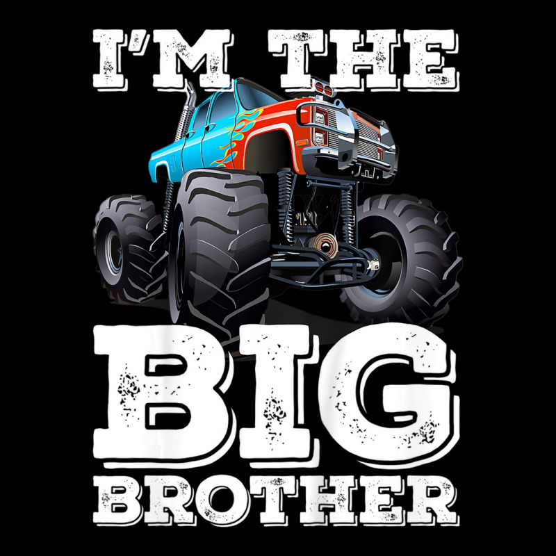 Kids I'm The Big Brother   Funny Monster Truck T S V-neck Tee | Artistshot