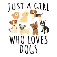 Kids Just A Girl Who Loves Dogs   Funny Puppy T Sh Men's T-shirt Pajama Set | Artistshot