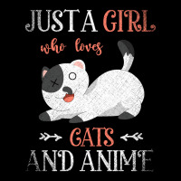 Just A Girl Who Loves Cats And Anime 70s (1) Long Sleeve Shirts | Artistshot