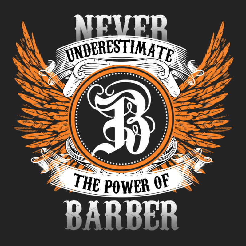 Barber Name Shirt Never Underestimate The Power Of 3/4 Sleeve Shirt | Artistshot