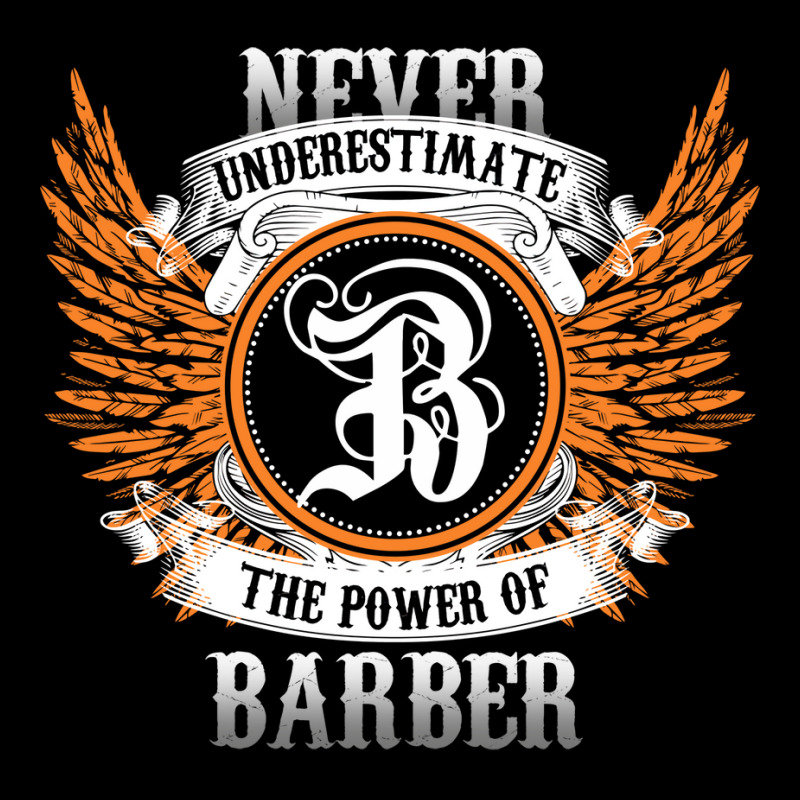 Barber Name Shirt Never Underestimate The Power Of Men's 3/4 Sleeve Pajama Set | Artistshot