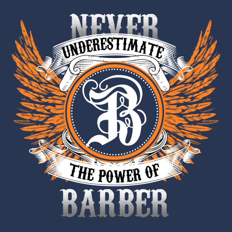 Barber Name Shirt Never Underestimate The Power Of Men Denim Jacket | Artistshot