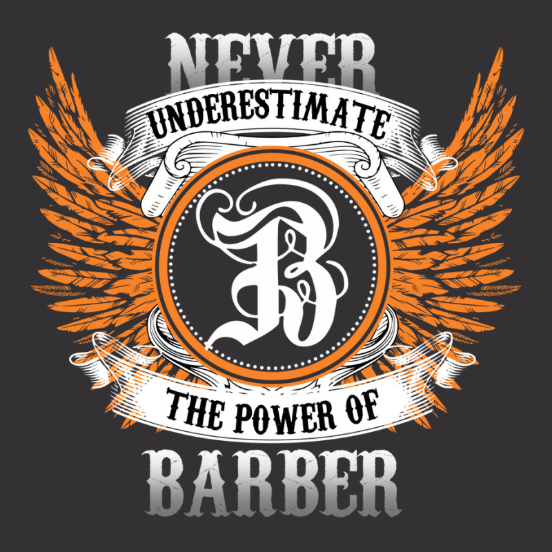 Barber Name Shirt Never Underestimate The Power Of Vintage Short | Artistshot