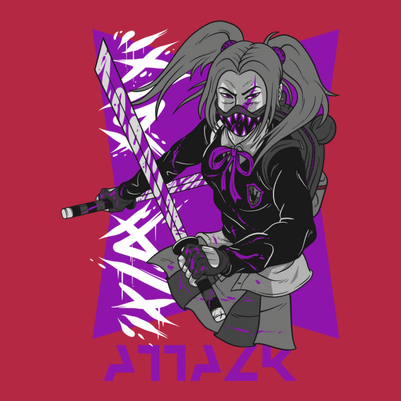 Anime Ninja Girl Design For Truly Anime Lovers Ani Champion Hoodie | Artistshot