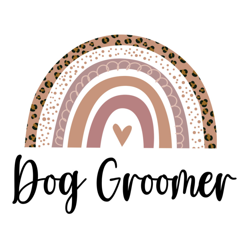 Dog Groomer Minimal Rainbow Design (1) (1) V-neck Tee | Artistshot