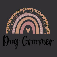 Dog Groomer Minimal Rainbow Design (1) (1) Vintage Hoodie | Artistshot