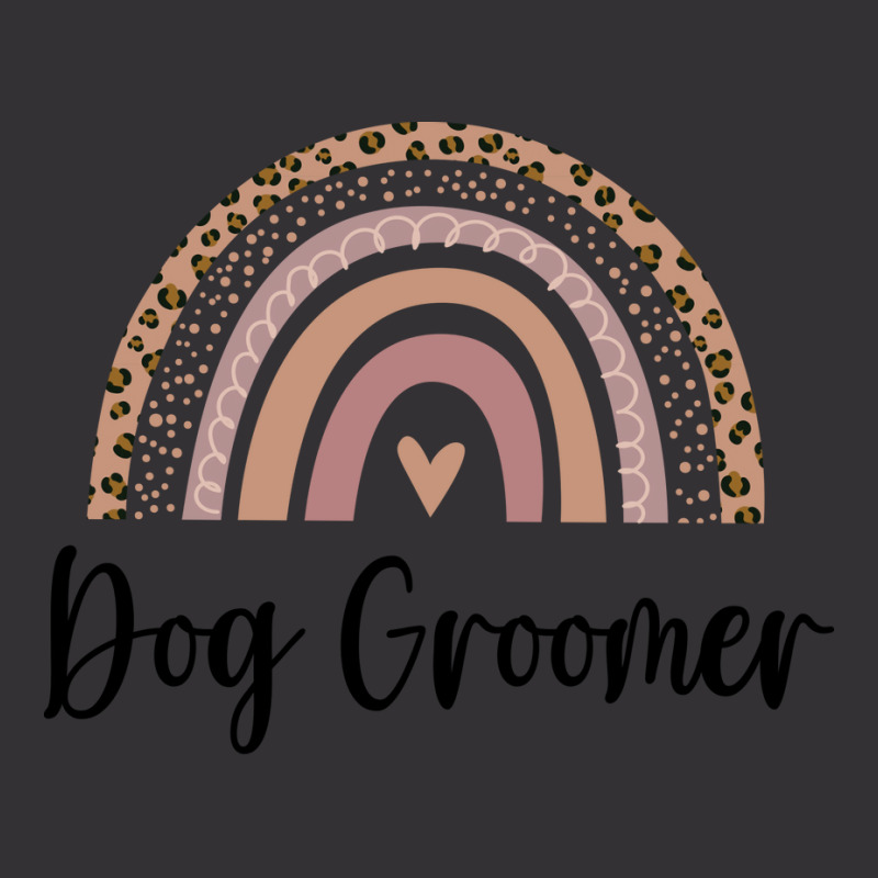 Dog Groomer Minimal Rainbow Design (1) (1) Vintage Hoodie | Artistshot