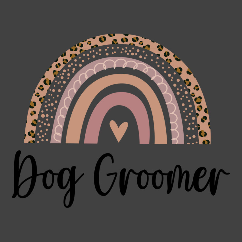 Dog Groomer Minimal Rainbow Design (1) (1) Vintage T-shirt | Artistshot