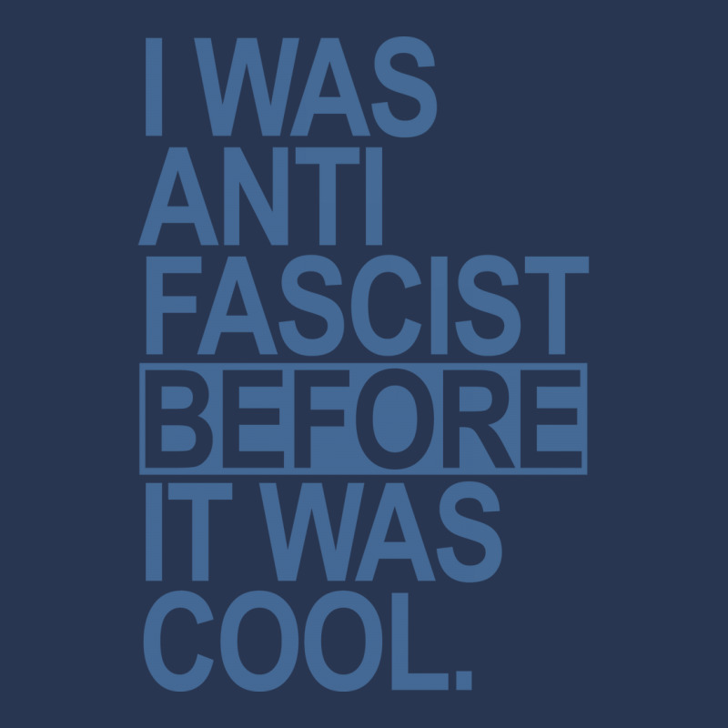 I Was Anti Fascist Before It Was Cool Blue Ladies Denim Jacket by shaferiftiarh | Artistshot