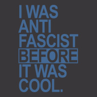 I Was Anti Fascist Before It Was Cool Blue Ladies Curvy T-shirt | Artistshot