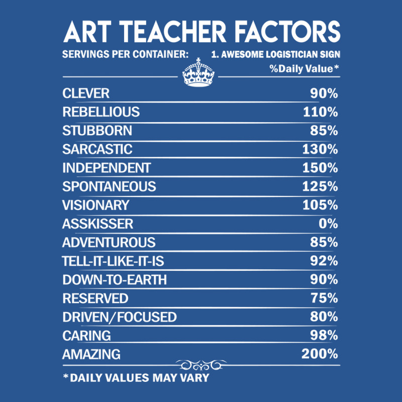 Art Teacher T  Daily Factors 2 Gift Item Tee T-shirt | Artistshot