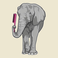 Elephant As Hairdresser With Comb (1) (1) Cropped Hoodie | Artistshot